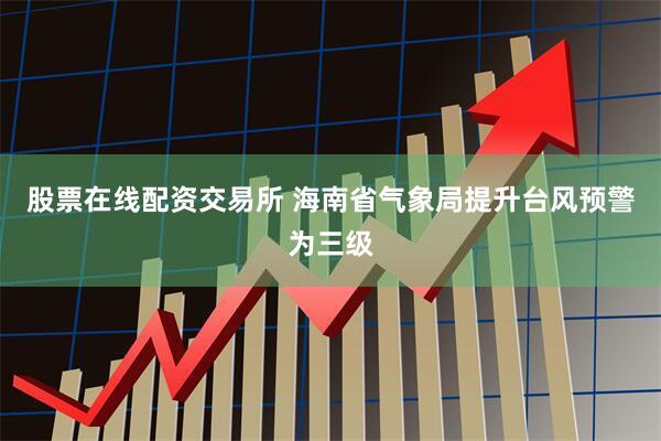 股票在线配资交易所 海南省气象局提升台风预警为三级