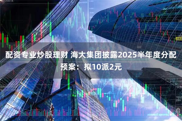 配资专业炒股理财 海大集团披露2025半年度分配预案：拟10派2元